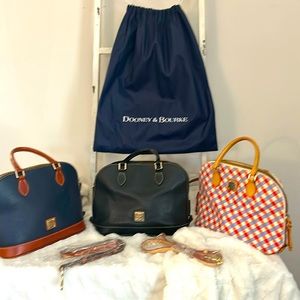 3 Dooney & Bourke like new purses with bag and straps